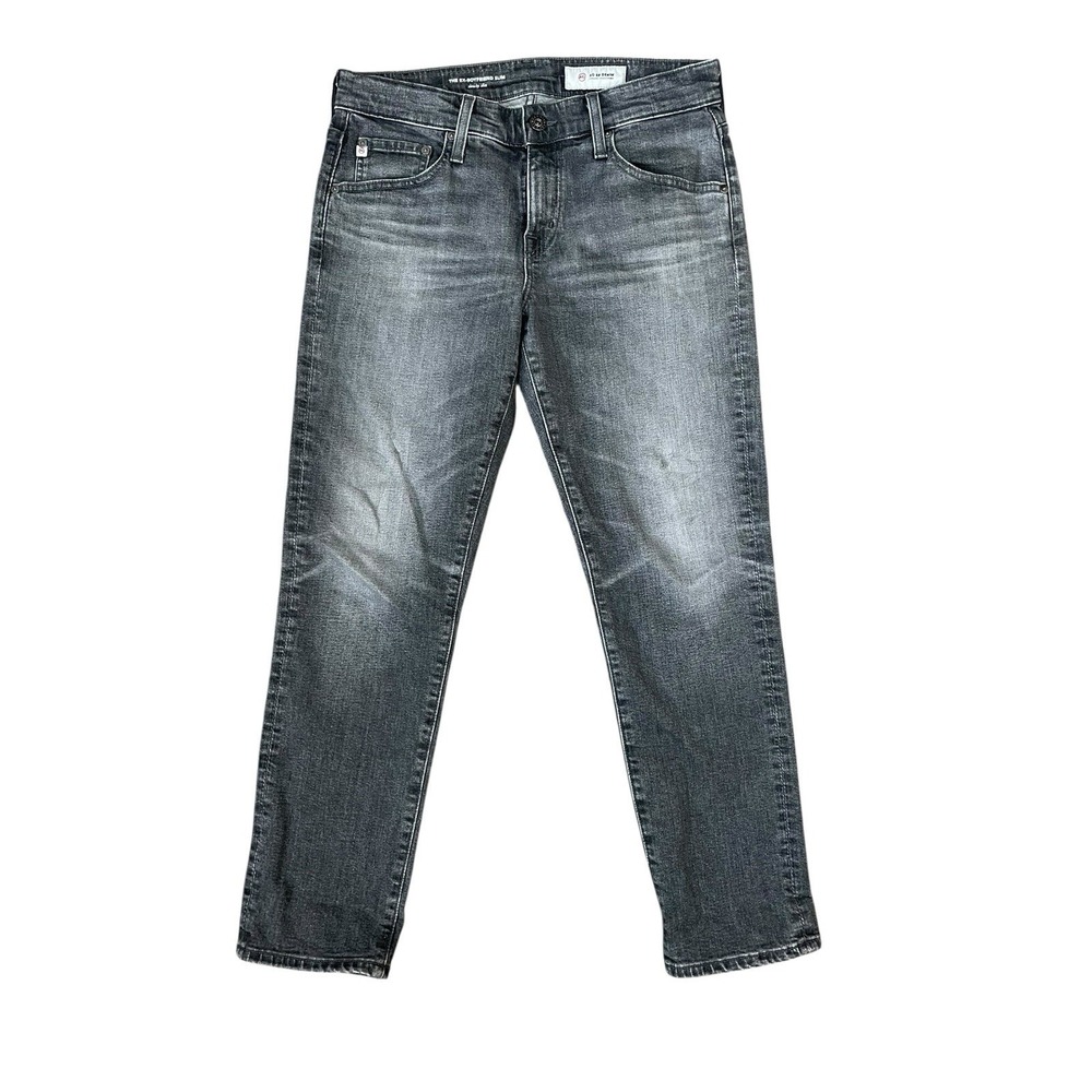 AG Adriano Goldschmied The Ex-Boyfriend Slim Jeans‎ Gray Washed 26 Made in USA